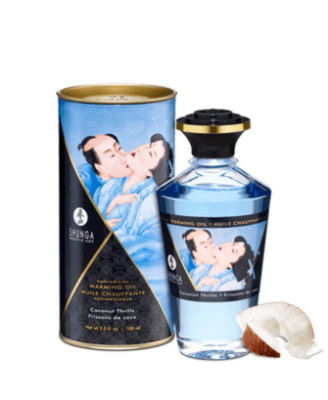 Huile chauffante noix de coco comestible 100ml 
